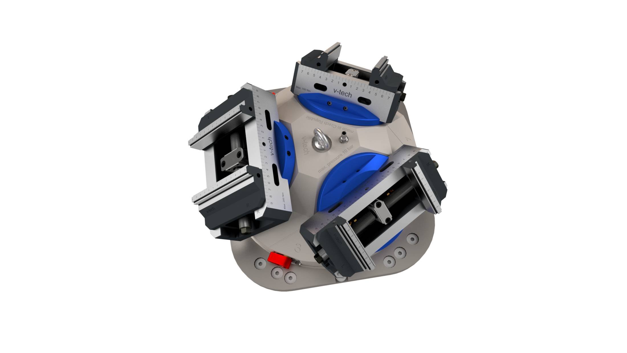 ZEPo-v Three side clamping pyramid